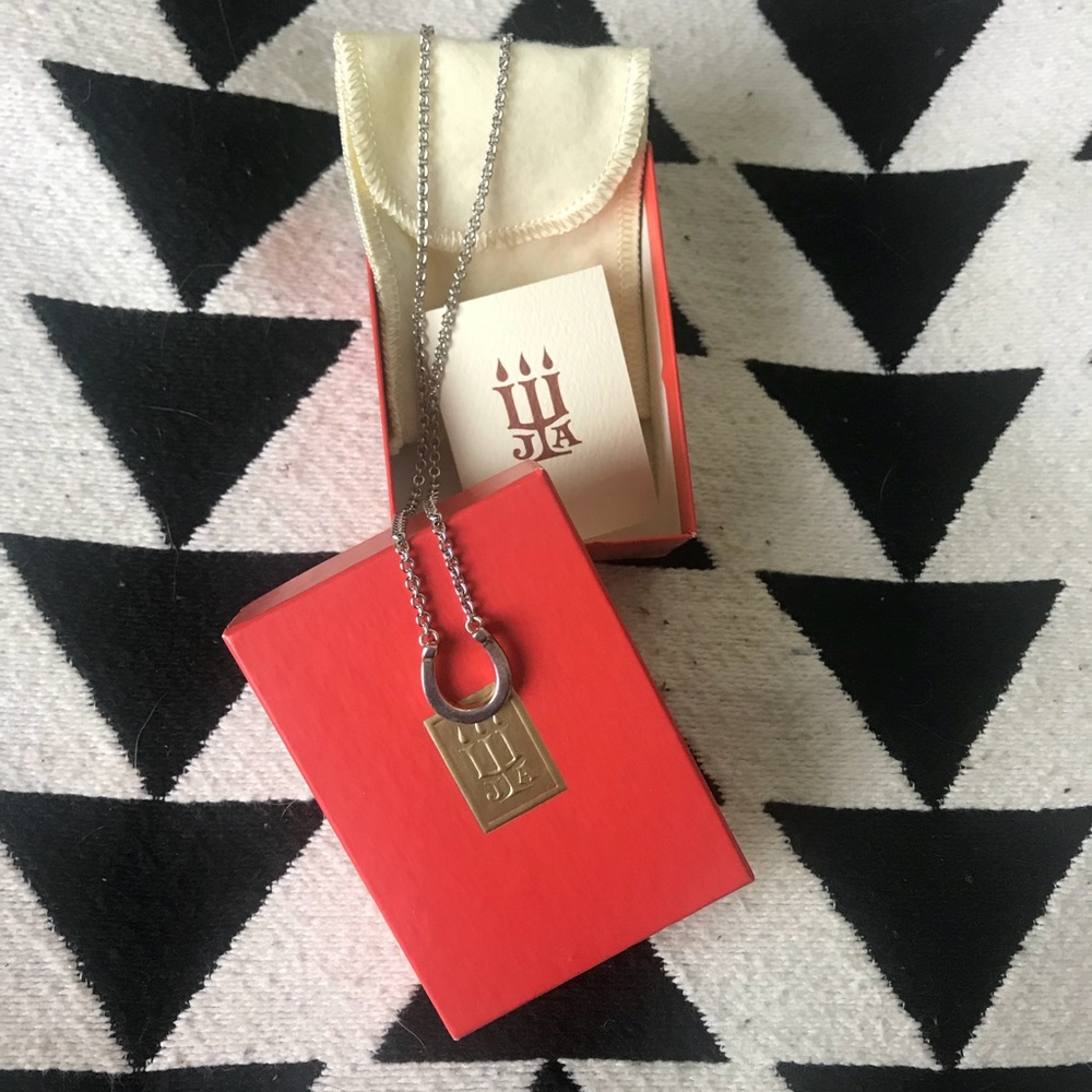 James Avery Silver Horseshoe Necklace